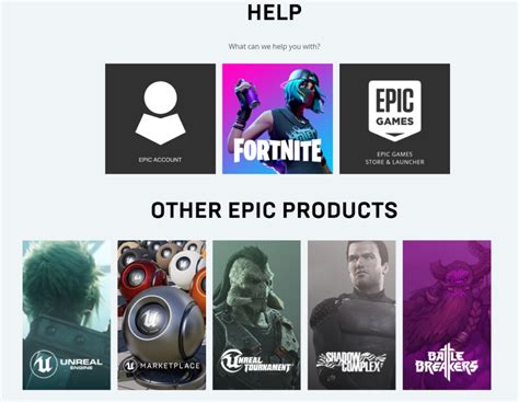 epic games support ticket